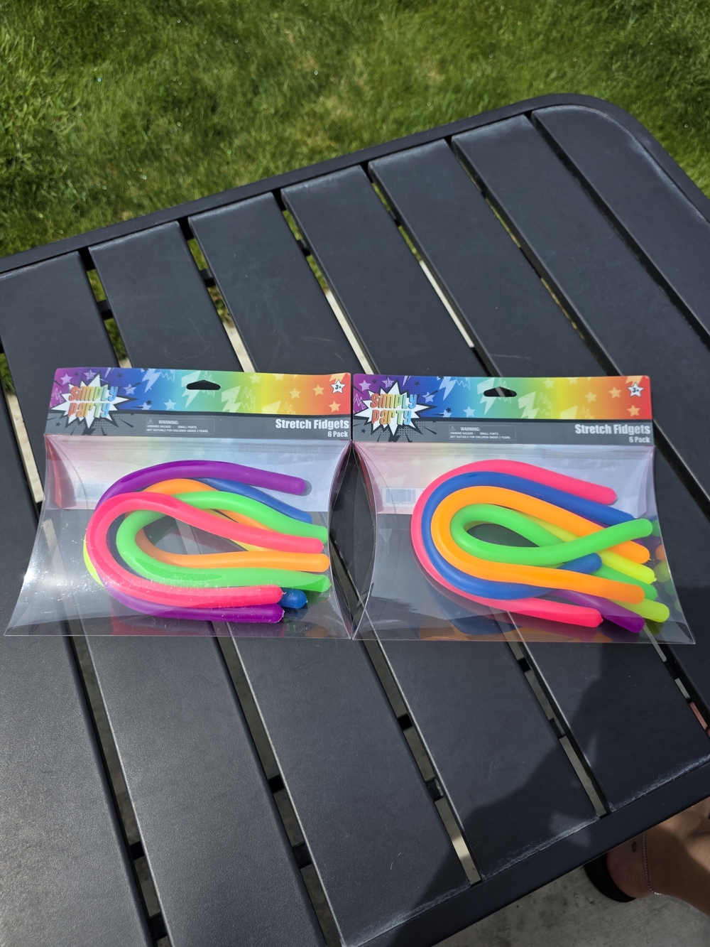 Stretch Fidgets 6-Pack Neon Sensory Toys Set of 2 packs! VIRAL fidget Squishy